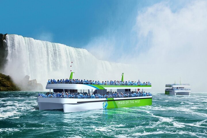 Cataratas del Niágara USA : Paseo en barco, cueva, espectáculo de luces y fuegos artificiales