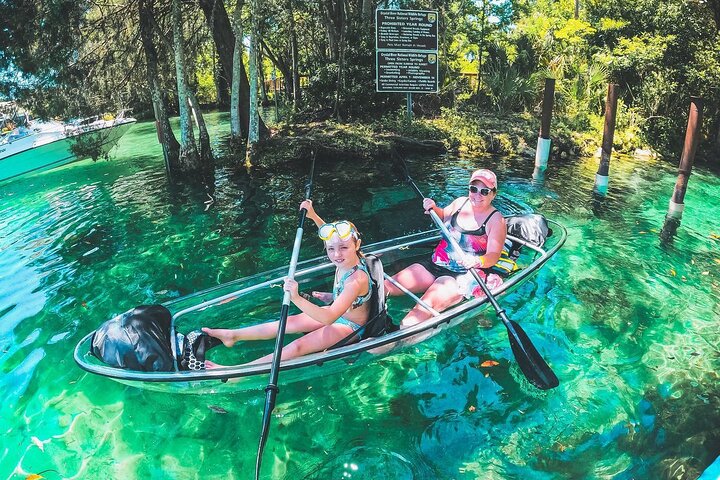 Clear Kayak Tour de las Tres Hermanas Springs y Manatí por Crystal River