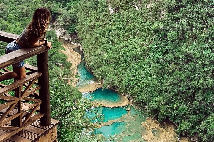 Ontdek de paradijselijke Semuc Champey + Kanba-grotten - Tour vanuit Cobán