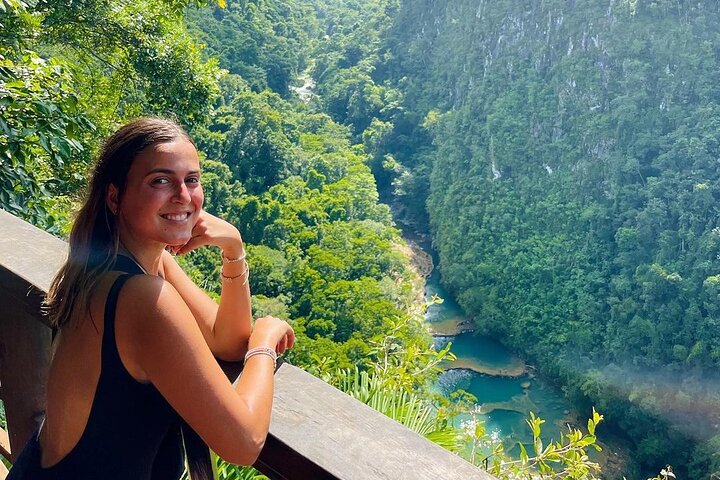 Geniet van de natuurlijke zwembaden van Semuc Champey + de Lanquin-grotten - Tour vanuit Coban