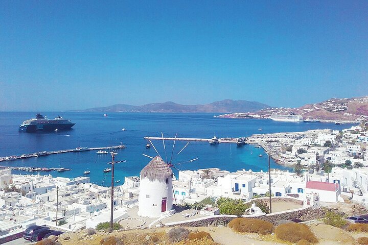 Excursión por la costa de Mykonos con recogida en la terminal de cruceros