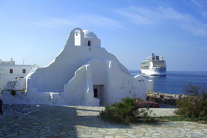 Excursión por la costa de Mykonos con recogida en la terminal de cruceros