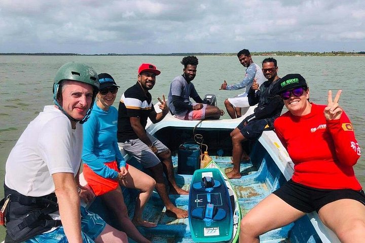 Aventure de kitesurf à Kalpitiya