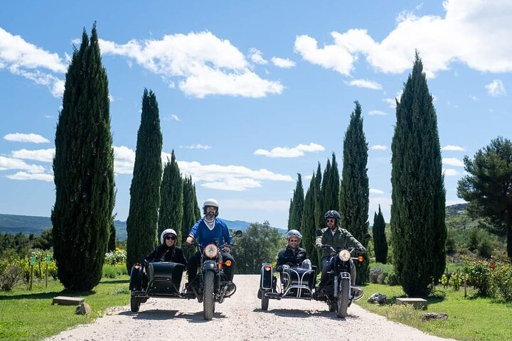 2 timers vintur i sidevogn med afgang fra Aix-en-Provence