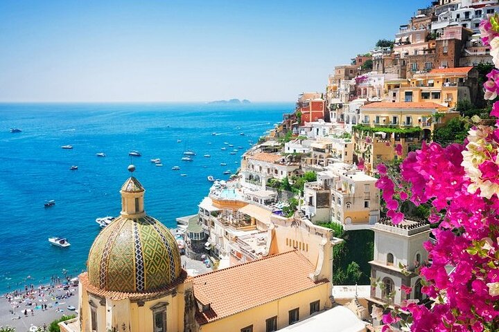 Ganztägige Tour nach Positano, Amalfi und Ravello mit Bootsoption