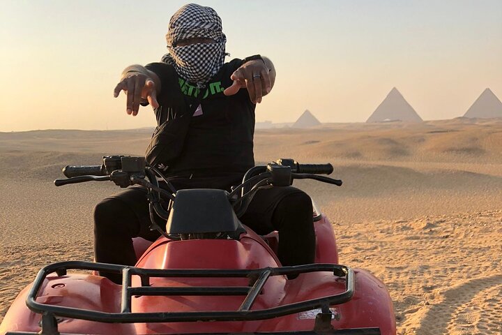 Giza Pyramids, Sphinx, Camel, ATV Bike, Shopping & Dinner Cruise
