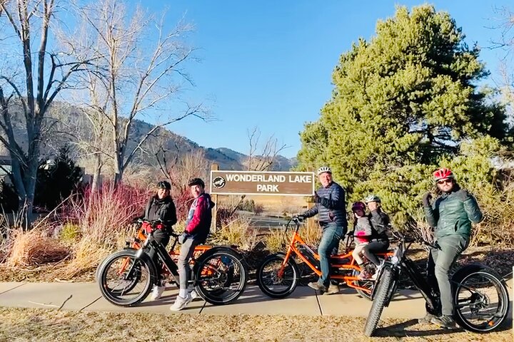 La mejor visita guiada familiar en bicicleta eléctrica para grupos pequeños en Boulder, Colorado