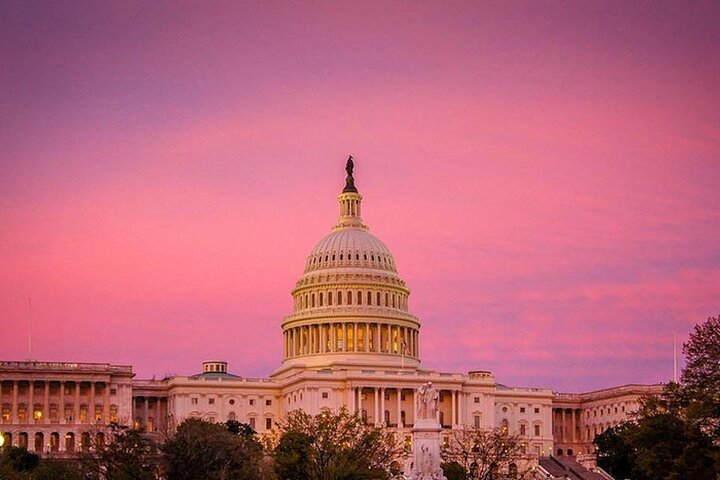 Washington DC Monumenten Tour door elektrische winkelwagen dag en nacht