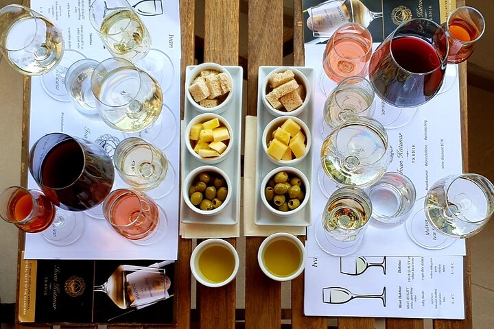Isola di Krk : tour in cantina, degustazione di vini biodinamici e abbinamento gastronomico
