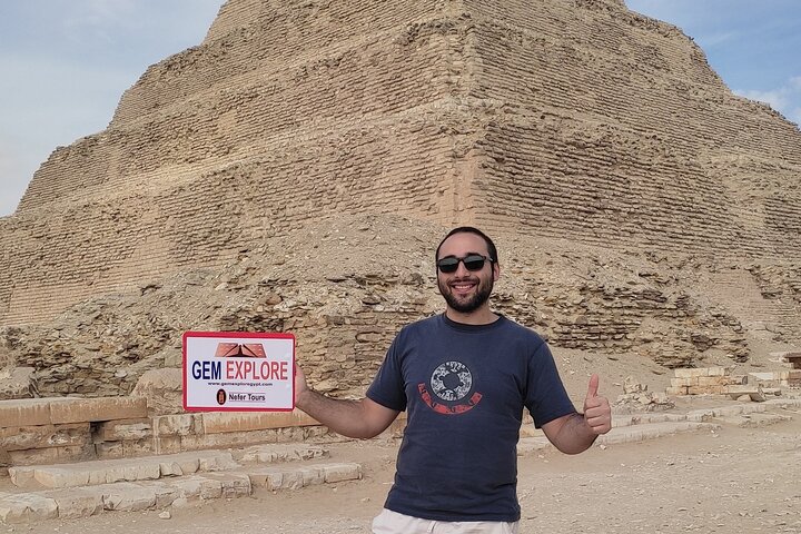 Private Day Tour Saqqara-piramides, Memphis en Dahshur-piramides