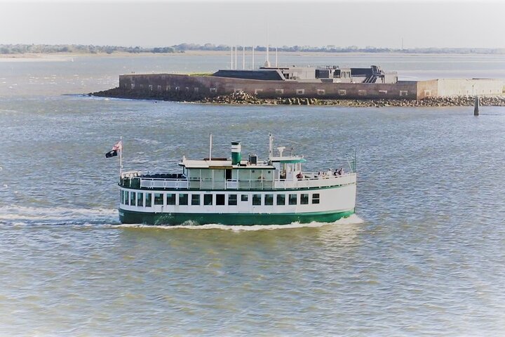 Journée de l'histoire racontée en direct du port de Charleston ou croisière en bateau au coucher du soleil