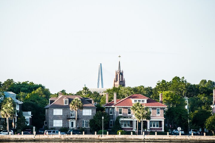 Journée de l'histoire racontée en direct du port de Charleston ou croisière en bateau au coucher du soleil