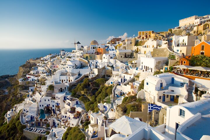 Excursão turística de dia inteiro à ilha de Santorini saindo de Chania