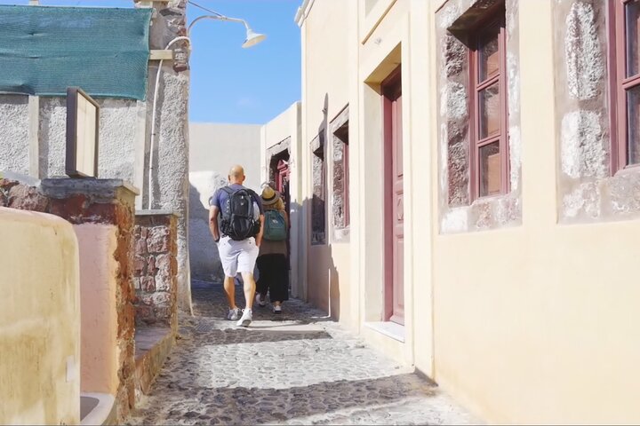 Excursão turística de dia inteiro à ilha de Santorini saindo de Chania