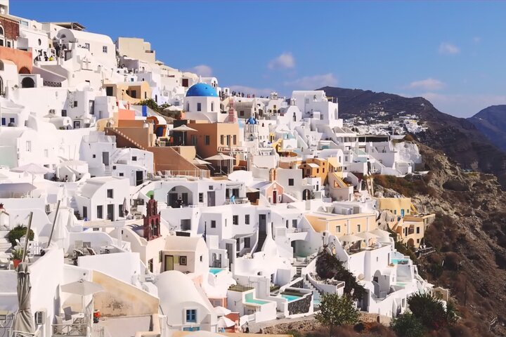 Excursão turística de dia inteiro à ilha de Santorini saindo de Chania