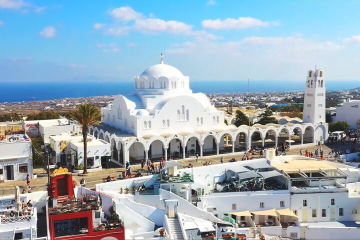 Excursão turística de dia inteiro à ilha de Santorini saindo de Chania