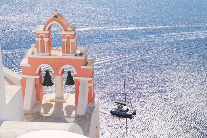 Excursão turística de dia inteiro à ilha de Santorini saindo de Chania