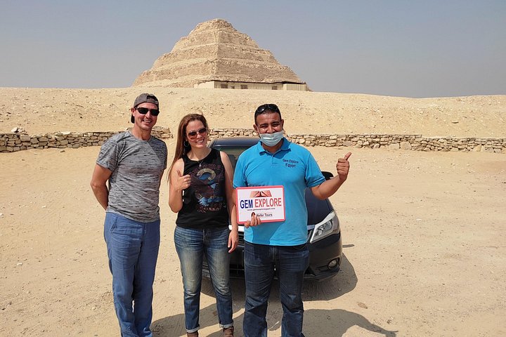 Tour privato di un'intera giornata: Piramidi di Giza, Sfinge, Saqqara e Dahshur