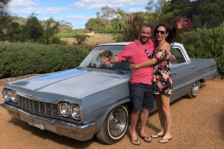Visite des vignobles privés de Margaret River en voiture classique Chevy Belair
