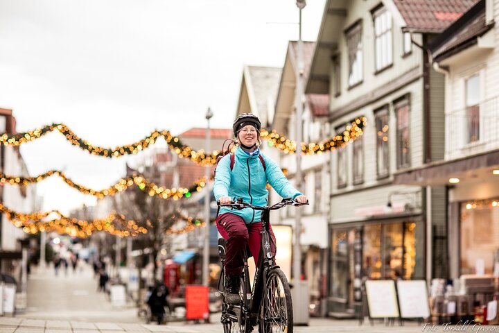 Tour guidato in EL-Bike nella città di Haugesund e Rising Tides