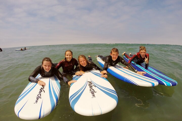 Privat grupp surflektion i Redondo Beach