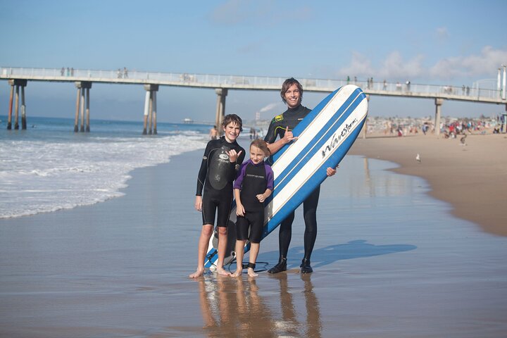 Privat grupp surflektion i Redondo Beach