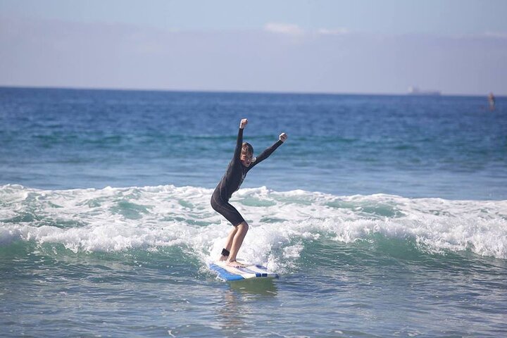 Privat grupp surflektion i Redondo Beach