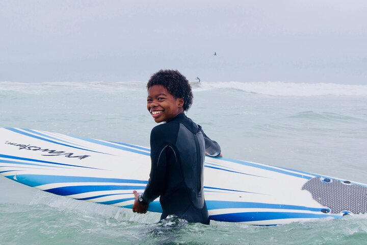 Privat grupp surflektion i Redondo Beach