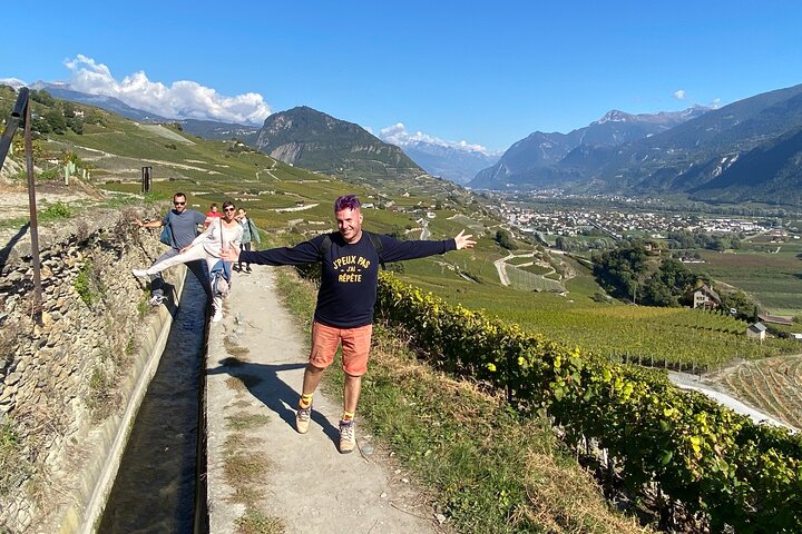 Wein- und Speisespaziergang durch die Weinberge in Sion