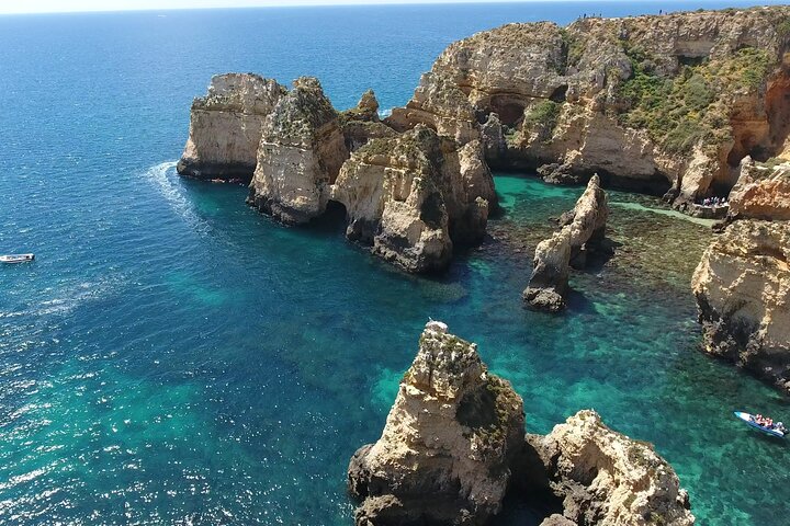 Tour naar binnen in de grotten / grotten de Ponta da Piedade - Lagos