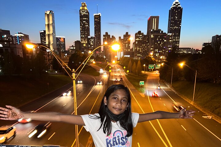 City Lights Atlanta nattbuss tur med bilder og middag stopp