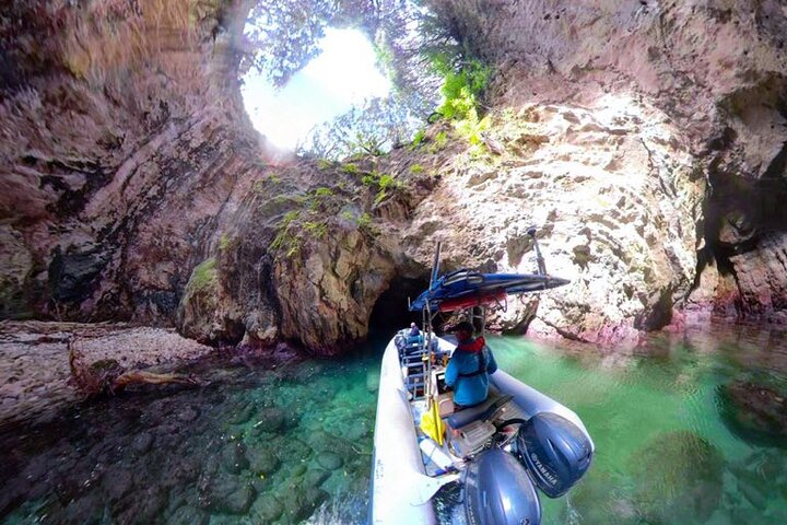 Aventuras nas cavernas do mar no Coromandel