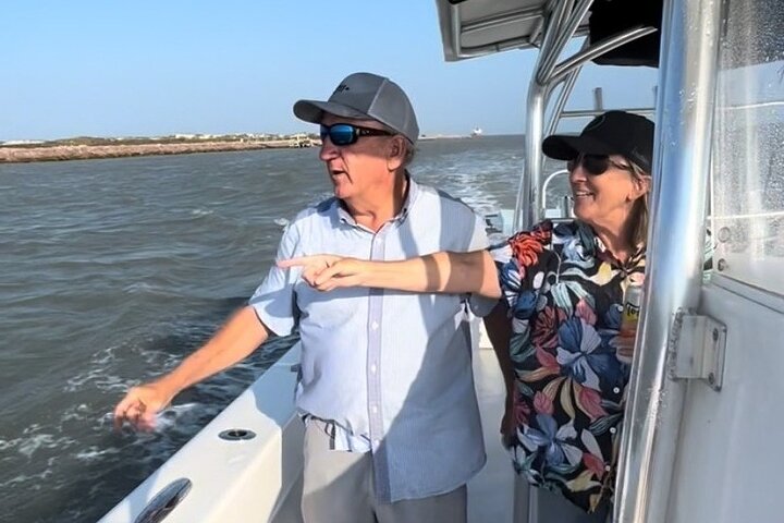 Privat Dolphin Watch och Sunset Boat Tour Port Aransas Texas