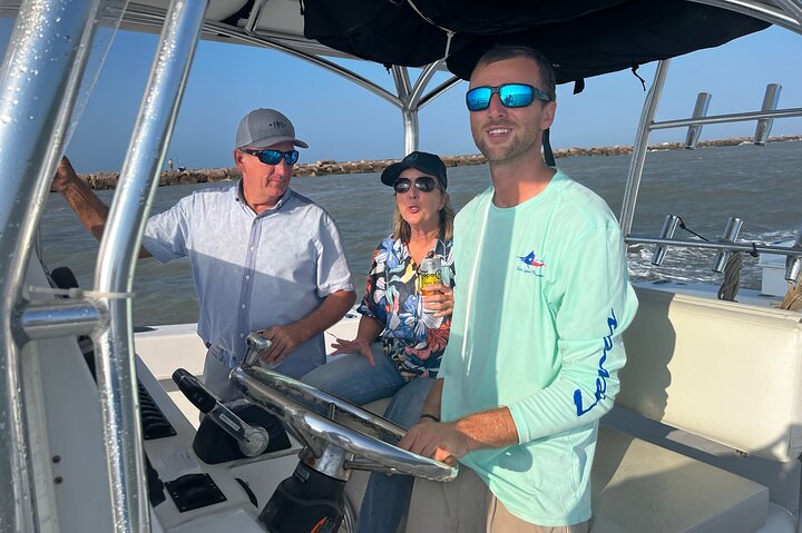 Privat Dolphin Watch och Sunset Boat Tour Port Aransas Texas