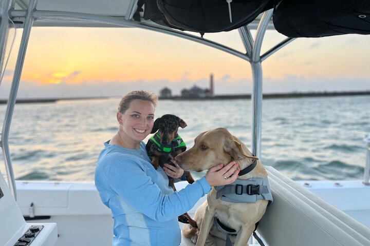 Privat Dolphin Watch och Sunset Boat Tour Port Aransas Texas