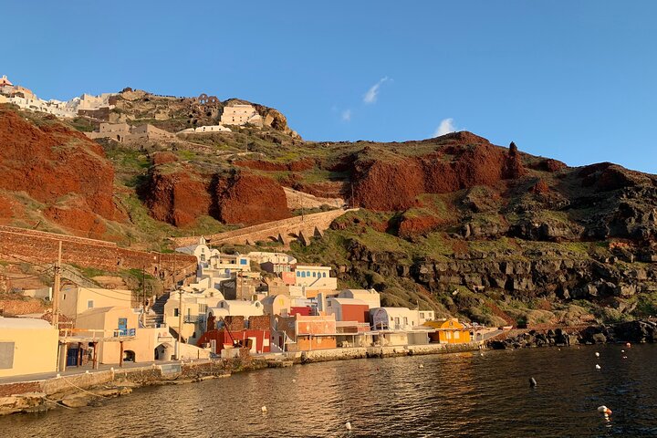 Excursión por la costa de Santorini: Tour privado con posible recogida en el puerto