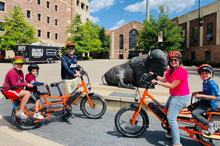 La mejor visita guiada familiar en bicicleta eléctrica para grupos pequeños en Boulder, Colorado