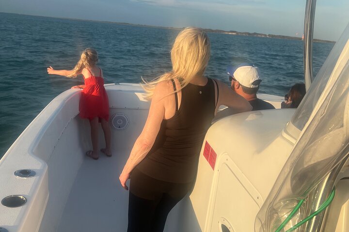 Privat Dolphin Watch och Sunset Boat Tour Port Aransas Texas