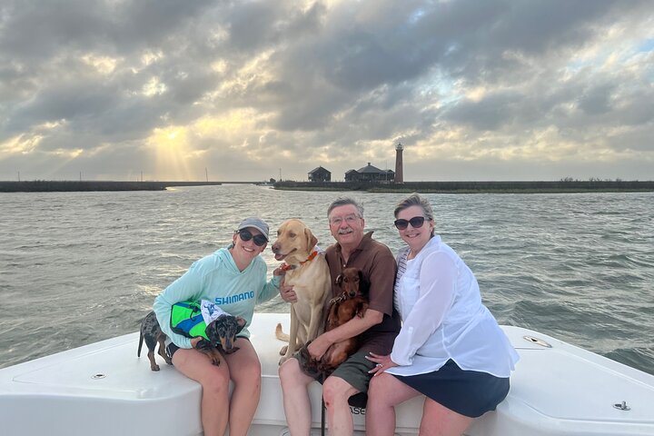 Privat Dolphin Watch och Sunset Boat Tour Port Aransas Texas