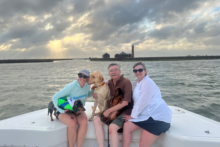 Privat Dolphin Watch och Sunset Boat Tour Port Aransas Texas