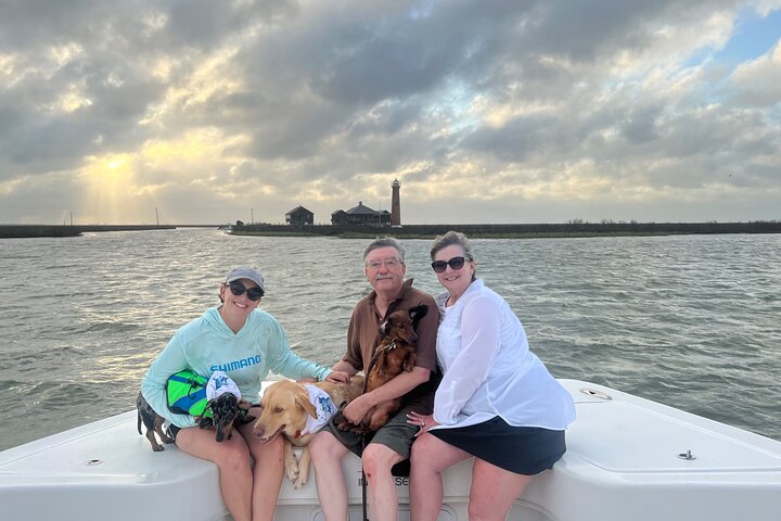 Privat Dolphin Watch och Sunset Boat Tour Port Aransas Texas