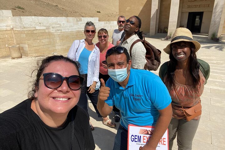 Private Day Tour Saqqara-piramides, Memphis en Dahshur-piramides