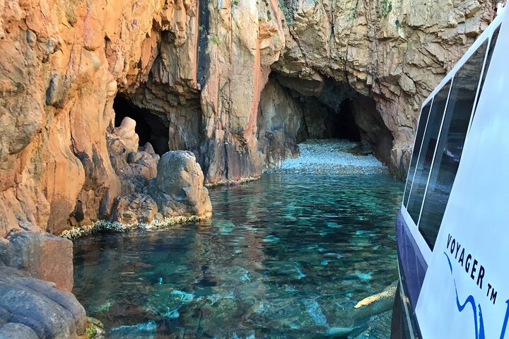 Vänlig upptäckt av Scandola Calanques de Piana och måltidsstopp vid Girolata