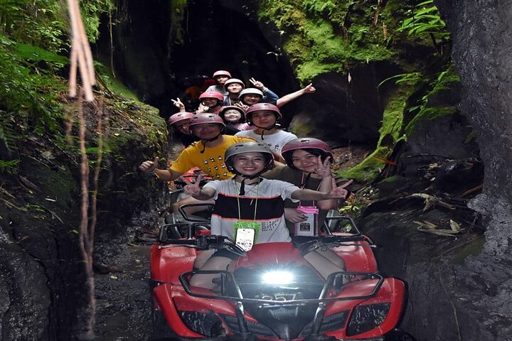 Kuber ATV Bali door Rivier, Rijstveld, Tunnel en Waterval