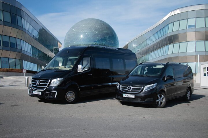 Privater Transfer vom Flughafen Nursultan Nasarbajew (NQZ) nach Astana