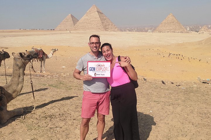 Tour privato di un'intera giornata: Piramidi di Giza, Sfinge, Saqqara e Dahshur