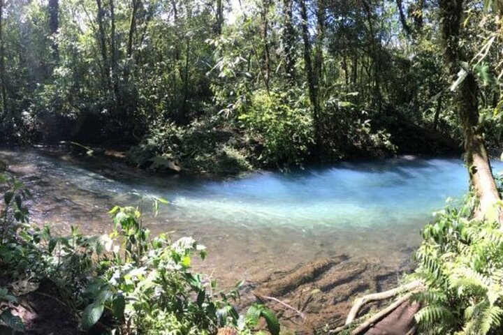 RIO CELESTE FLOD: Tubing+Regnskog+Djurliv+Vattenfall+Active Volcano (PRIVAT)