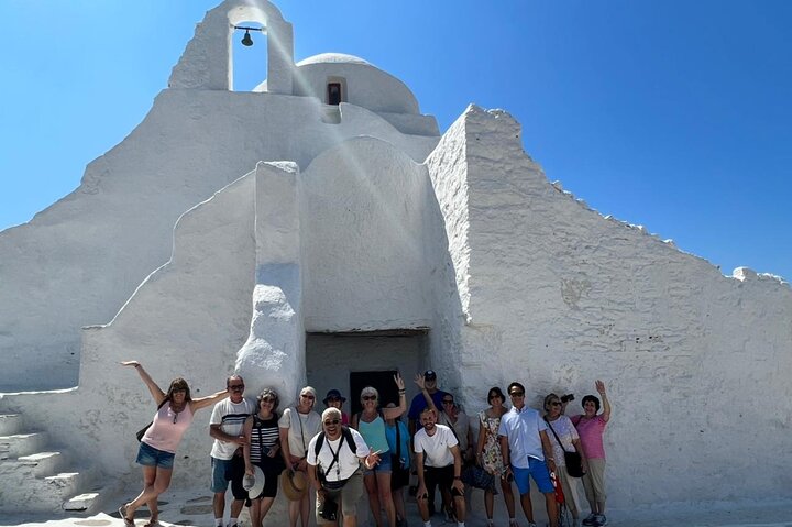 Excursión por la costa de Mykonos con recogida en la terminal de cruceros