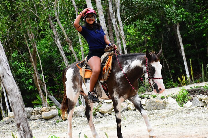 ATV (delte), Hest tilbage ridning, Ziplines, & Cenote fra Cancún