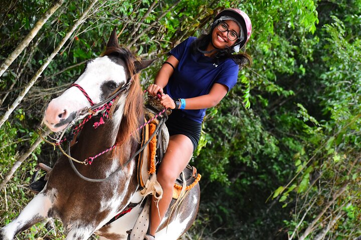 ATV (delte), Hest tilbage ridning, Ziplines, & Cenote fra Cancún